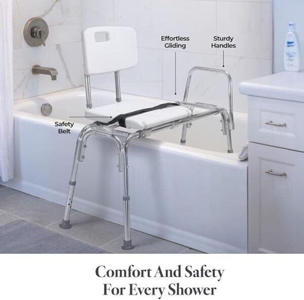 Medical King Sliding Tub Transfer Bench - Image 3