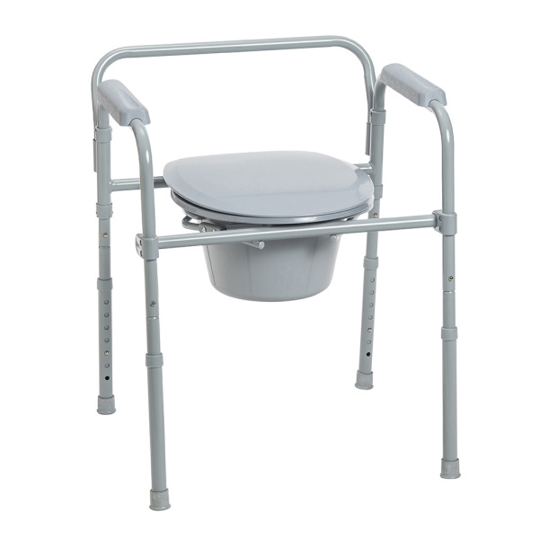 McKesson Folding Steel Commode